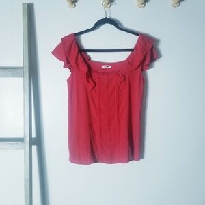 MAURICES WOMEN'S RED BLOUSE SIZE XS